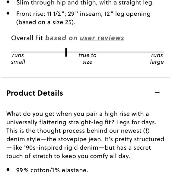 J.Crew High Rise Stovepipe Jeans Denim Slim Straight Raw Hem 28 Waist - Picture 8 of 9